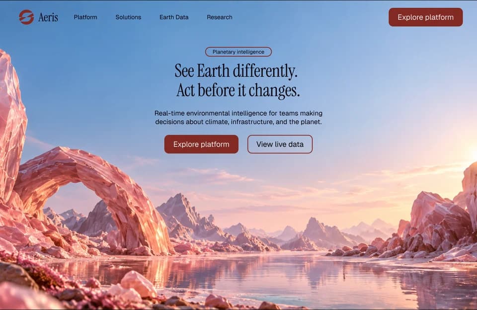 Website design from the Teal Sites showcase, preview 22