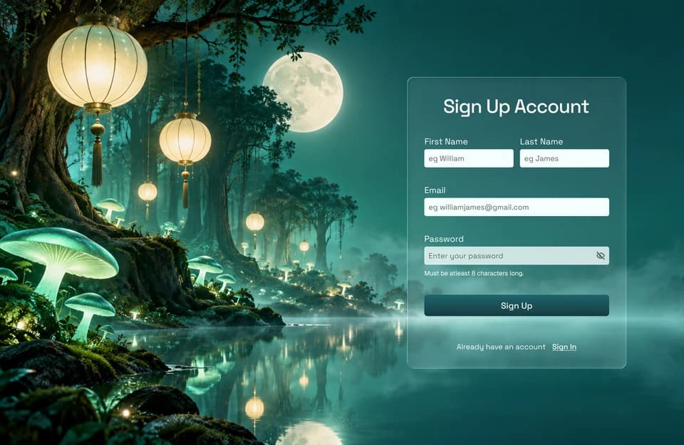 Website design from the Teal Sites showcase, preview 35